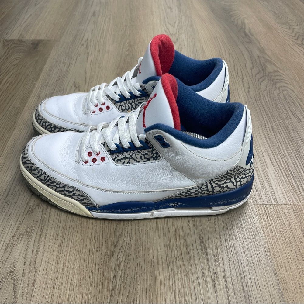 Jordan 3 OG True Blue 2016 men’s size 11.5 white basketball swoosh - Picture 3 of 12